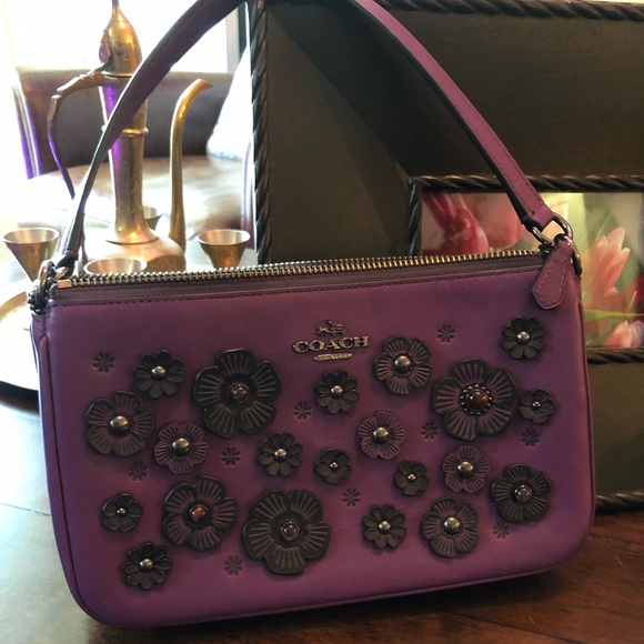 Coach Handbags - Coach Embellished Leather Bag